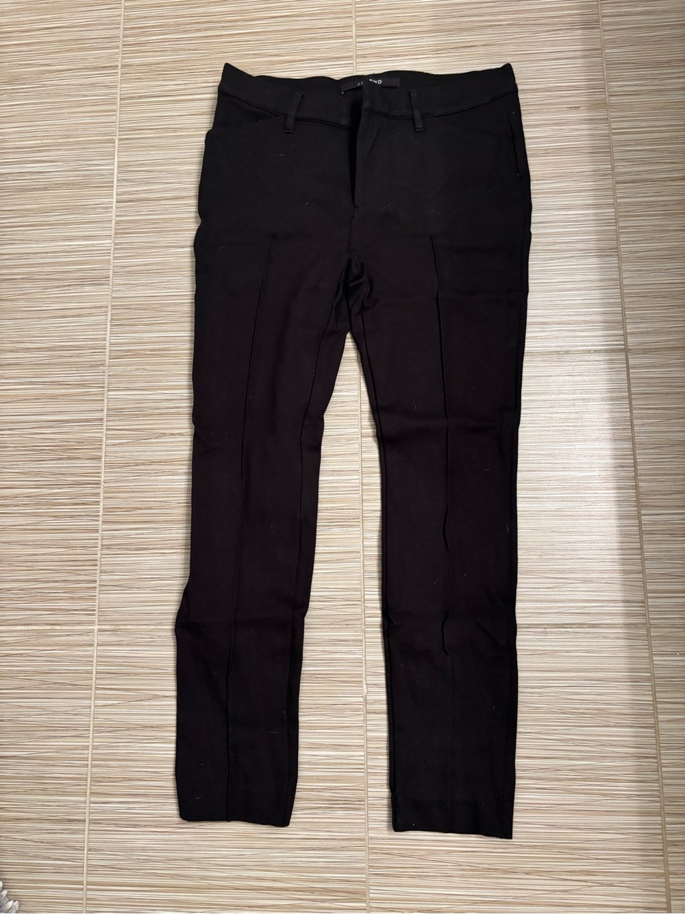 J Brand Black Tailored Front-Zip Pants